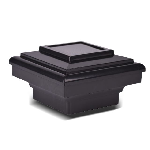 2211-F7 BL Svart Dekorativ Solar Fyrkantig pelare Stolpe Cap Light 2211-F7 BL Svart Dekorativ Solar Fyrkantig pelare Stolpe Cap Light