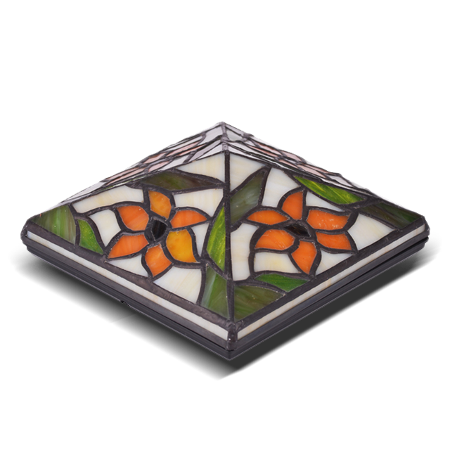 2211-TC1 Tiffany vattentät stolplock i glas och plast 2211-TC1 Tiffany vattentät stolplock i glas och plast